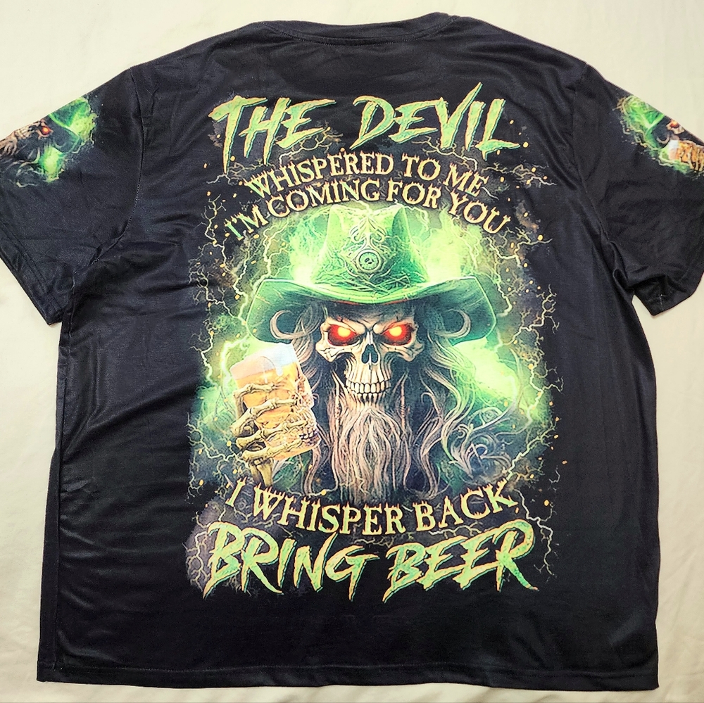 Men's black graphic T-shirt